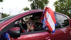 La gran caravana rojiblanca en imágenes