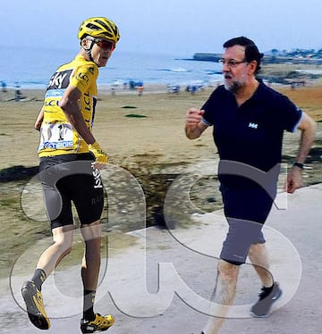 Las redes se inundan con memes de la carrera a pie de Froome