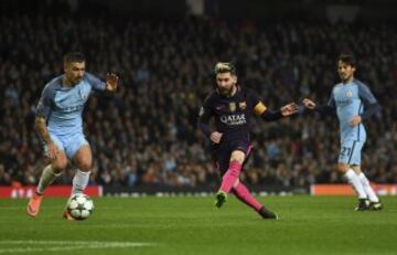 0-1. Lionel Messi anot¨® el primer tanto.