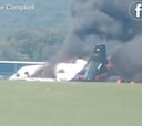 Para creer en los milagros: el impactante estado del avión del accidente del piloto de Nascar