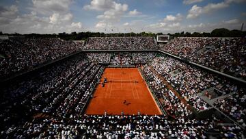Pista central de Roland Garros.