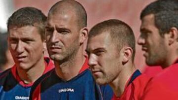 <b>LOS TRES TENORES. </b>Jito, Cañas y Esteban, bajo la mirada del segundo de Agné.