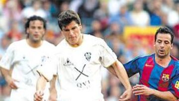 <b>EN EL CAMP NOU. </b>Agus fue titular frente al Barcelona.