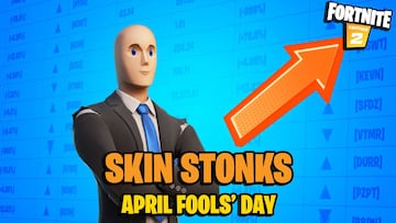 Fortnite recibe un skin del meme STONKS por el April Fools' Day
