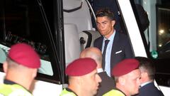 Las imágenes de la llegada del Real Madrid al hotel en Kiev