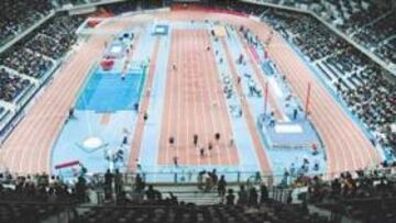 <b>BUENA ACOGIDA. </b>Más de cinco mil espectadores siguieron el Campeonato de España en el Palacio de Deportes, que vivió su estreno de verdad después de las inauguraciones.