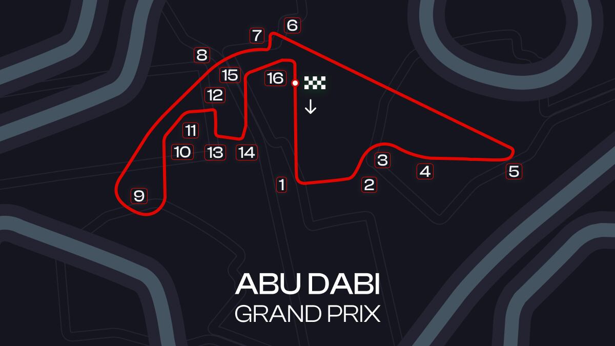 Horario y dónde ver online el GP de Abu Dhabi de F1 con Fernando Alonso y Carlos Sainz.