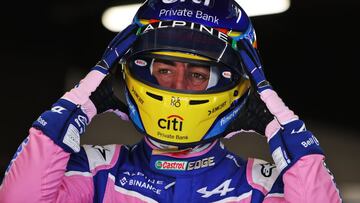 Fernando Alonso durante los test de pretemporada en Bahréin.