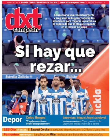 "Entrenar al Madrid es un sue?o"... las portadas deportivas de hoy
