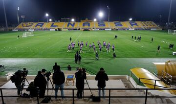 Vista panorámica del Estadio Mrsool Park, hogar del Al Nassr, durante el entrenamiento del Real Madrid.