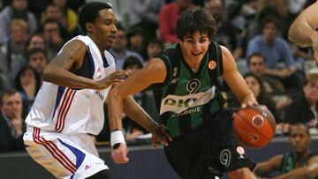 Brandon Jennings y Ricky Rubio en 2008.