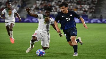 Partido entre la seleccin de Japn y la de Mali en los Juegos Olmpicos.