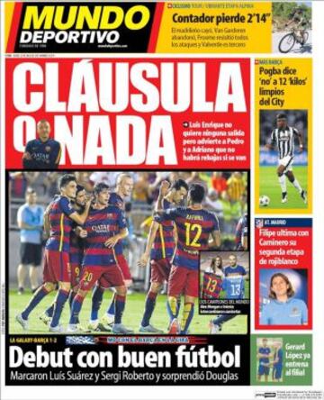 Portadas de la prensa deportiva