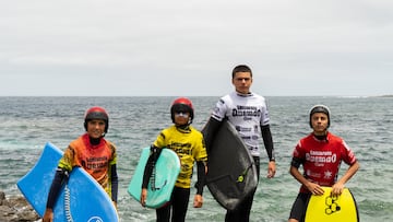 Bodyboarders en el Campeonato Local Chirrimil apadrinado por el Lanzarote Quemao Class, el sábado 13 de julio del 2024.