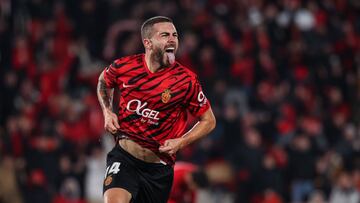 Dani Rodríguez celebra su gol ante el Celta