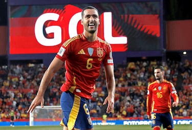 2-0. Merino celebra el segundo gol.