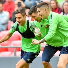 Ensayo en San Mamés para el derbi: “¡Nico, Nico!”, gritaron