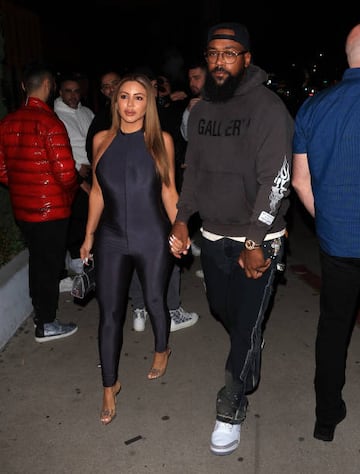 Marcus Jordan y Larsa Pippen en California.