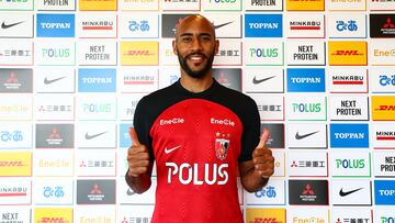 El delantero sabadellense Jos¨¦ Kant¨¦ durante su presentaci¨®n con Urawa, club japon¨¦s con el que disputar¨¢ la final de la Champions League de Asia.