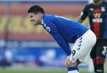 El mediocampista colombiano marcó el primer tanto del Everton en el partido por la fecha 30 de la Premier League ante el Crystal Palace. con este alcanzó los 100 goles a nivel de clubes en Europa.