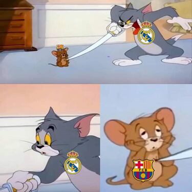 La derrota del Barcelona, protagonista de los memes de la jornada