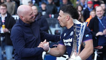 Sione Tuipulotu y Gregor Townsend.