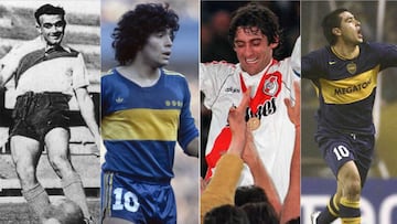 Diez superestrellas que jugaron en Boca Juniors o River Plate