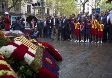 El Barcelona se une a las celebraciones de la Diada