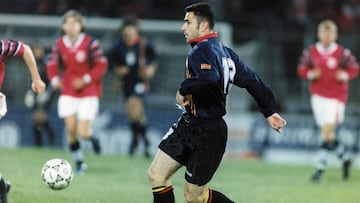 Molina, en su debut con España como interior izquierda.