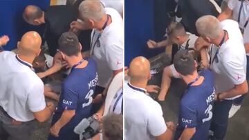 Actitud de crack: Messi con un niño que quería una foto