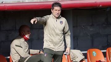 Nacho Fern&aacute;ndez durante un partido del Atleti B.