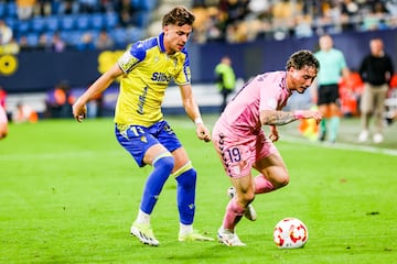 Iván Alejo junto a Joel Jorquera en el encuentro de Copa del Rey disputado en el Nuevo Mirandilla.