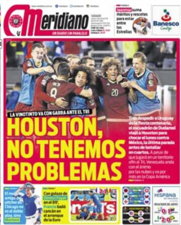 Portadas de la prensa mundial