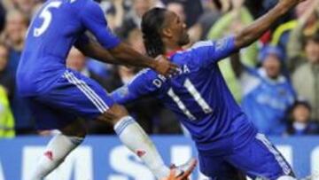 <b>PLETÓRICO. </b>Un eficiente Drogba tumbó al West Bromwich y ayudó al Chelsea a lograr el liderato.