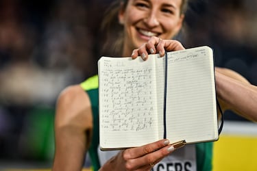 Nicola Olyslagers causa furor en la final del salto de altura en Pars 2024