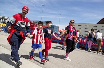 El Atleti celebra el Día del Niño en el Metropolitano