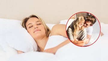 Mujer durmiendo feliz, Pareja riendo