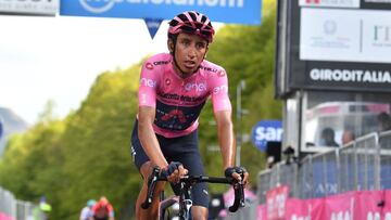 Egan Bernal durante el Giro de Italia 2021