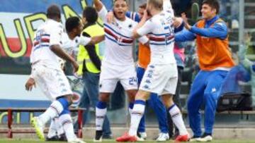 Luis Muriel hace su segundo gol con la Sampdoria 
