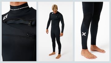 Detalles de la parte frontal del Roadcycled Wetsuit de Blue Banana.