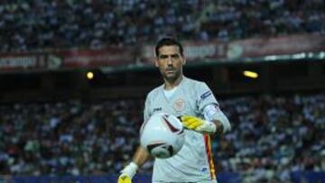 <b>AL MANDO. </b>El guardameta Andrés Palop, capitán del conjunto sevillista.