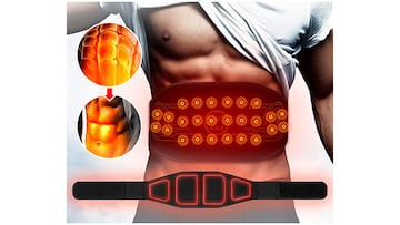 Electroestimulador para marcar el abdomen.