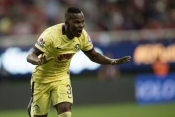 Carlos Dawin Quintero celebra su gol.