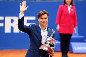 David Ferrer recibe un homenaje en el Barcelona Open Banc Sabadell