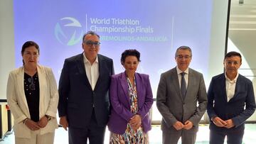 Imagen de la reunión de organización de los Campeonatos del Mundo de Triatlón en Torremolinos.