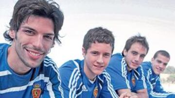 <b>JÓVENES Y PREPARADOS. </b>Por edad y peso en el equipo, Lafita capitanea el grupo de aragoneses en los que ha confiado Marcelino: Ander Herrera, Goni y Laguardia.