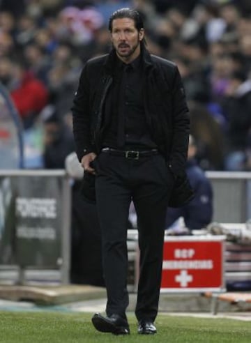 Simeone en la banda.