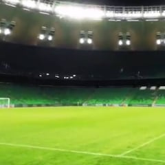 El Getafe muestra el estadio del Krasnodar en sus redes