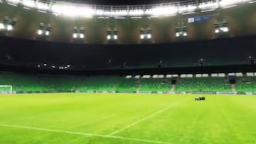 El Getafe muestra el estadio del Krasnodar en sus redes