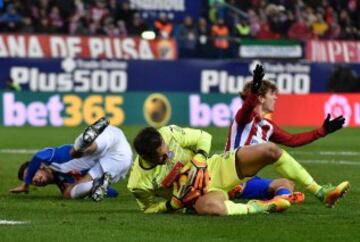 Griezmann y Diego López.